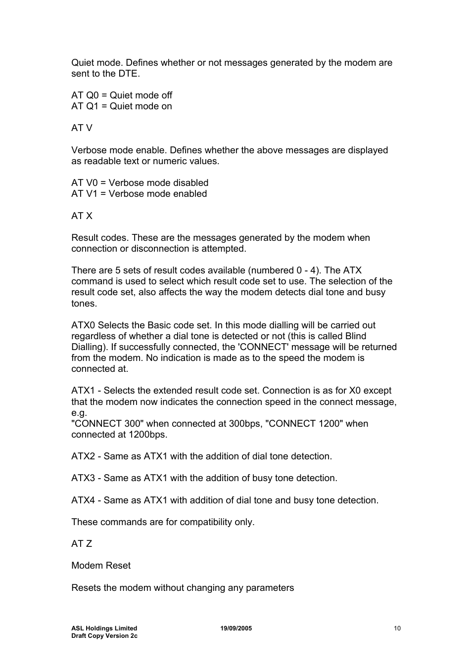Hayes Microcomputer Products ASLH306 User Manual | Page 10 / 29