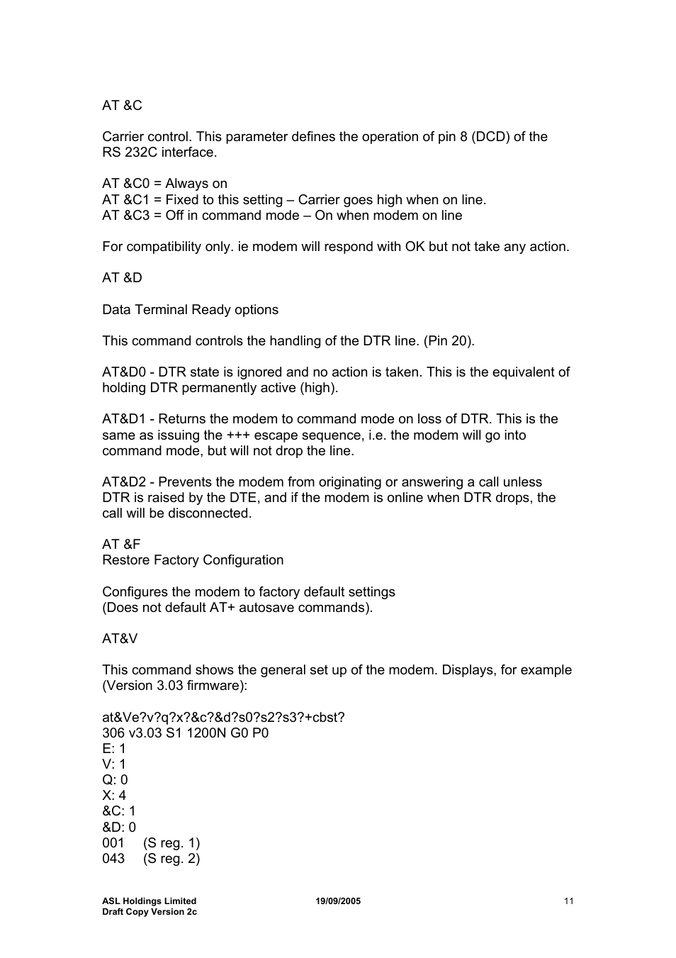 Hayes Microcomputer Products ASLH306 User Manual | Page 11 / 29