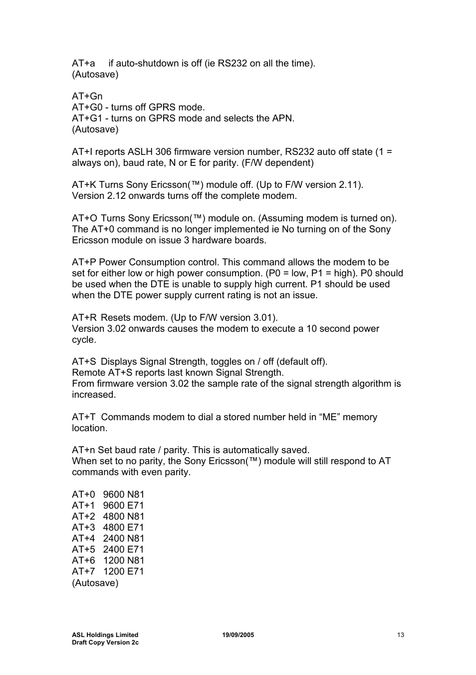 Hayes Microcomputer Products ASLH306 User Manual | Page 13 / 29