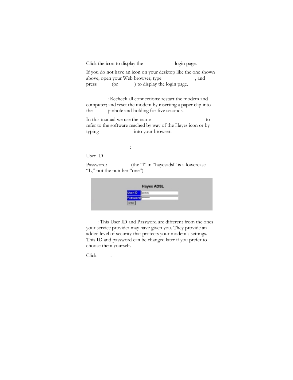 Hayes Microcomputer Products ADSL Ethernet Modem User Manual | Page 12 / 91