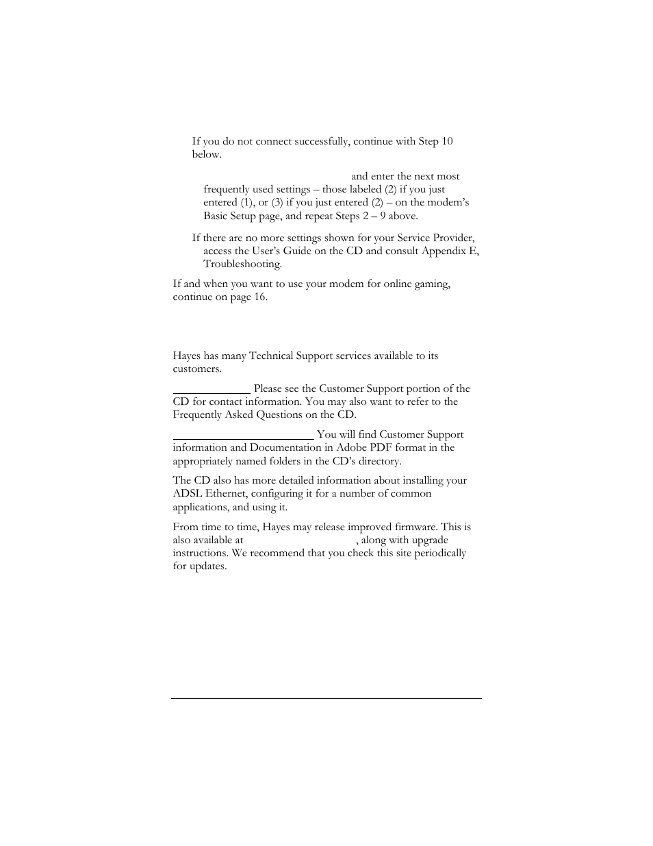 4 if you need help | Hayes Microcomputer Products ADSL Ethernet Modem User Manual | Page 19 / 91