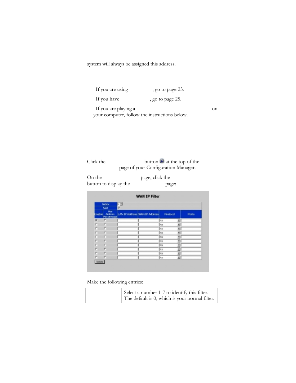 Pening, Orts for, Aming | Hayes Microcomputer Products ADSL Ethernet Modem User Manual | Page 25 / 91