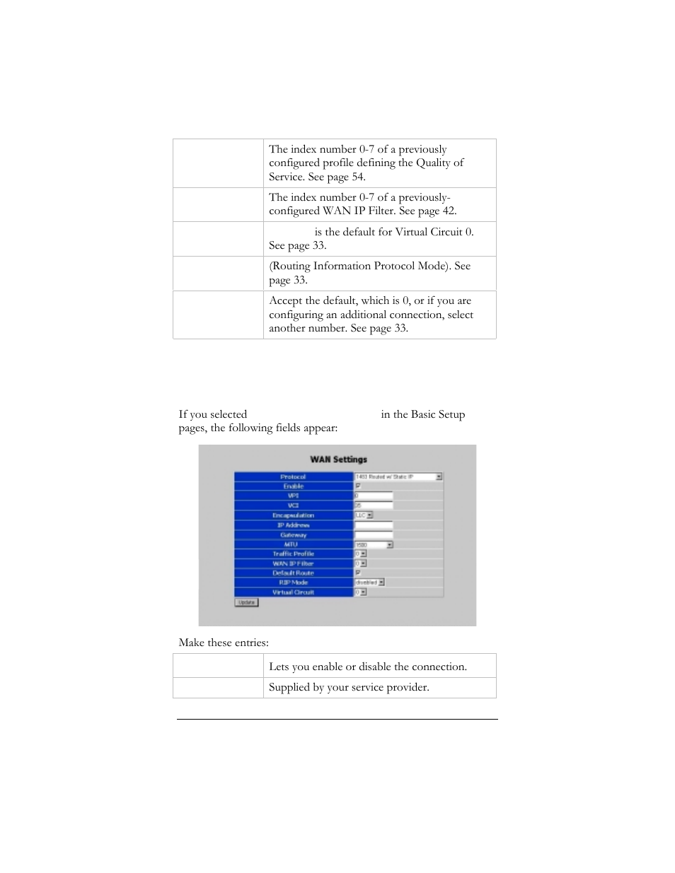 4 1483 routed with static ip connection, 1483 routed with static ip connection | Hayes Microcomputer Products ADSL Ethernet Modem User Manual | Page 40 / 91