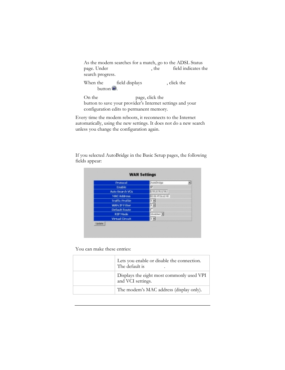 7 autobridge, Autobridge | Hayes Microcomputer Products ADSL Ethernet Modem User Manual | Page 45 / 91