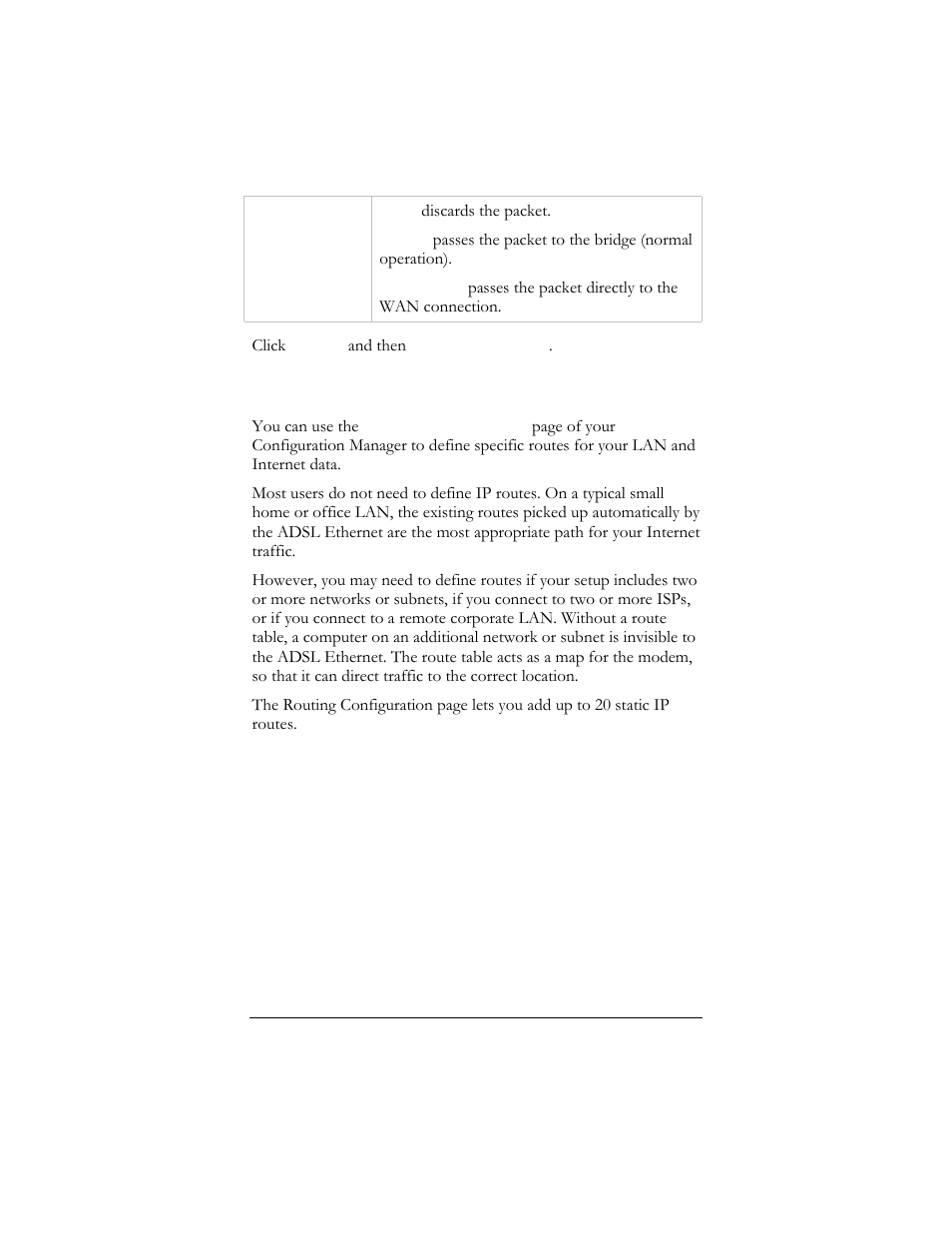 7 routing configuration, Outing, Onfiguration | Hayes Microcomputer Products ADSL Ethernet Modem User Manual | Page 55 / 91