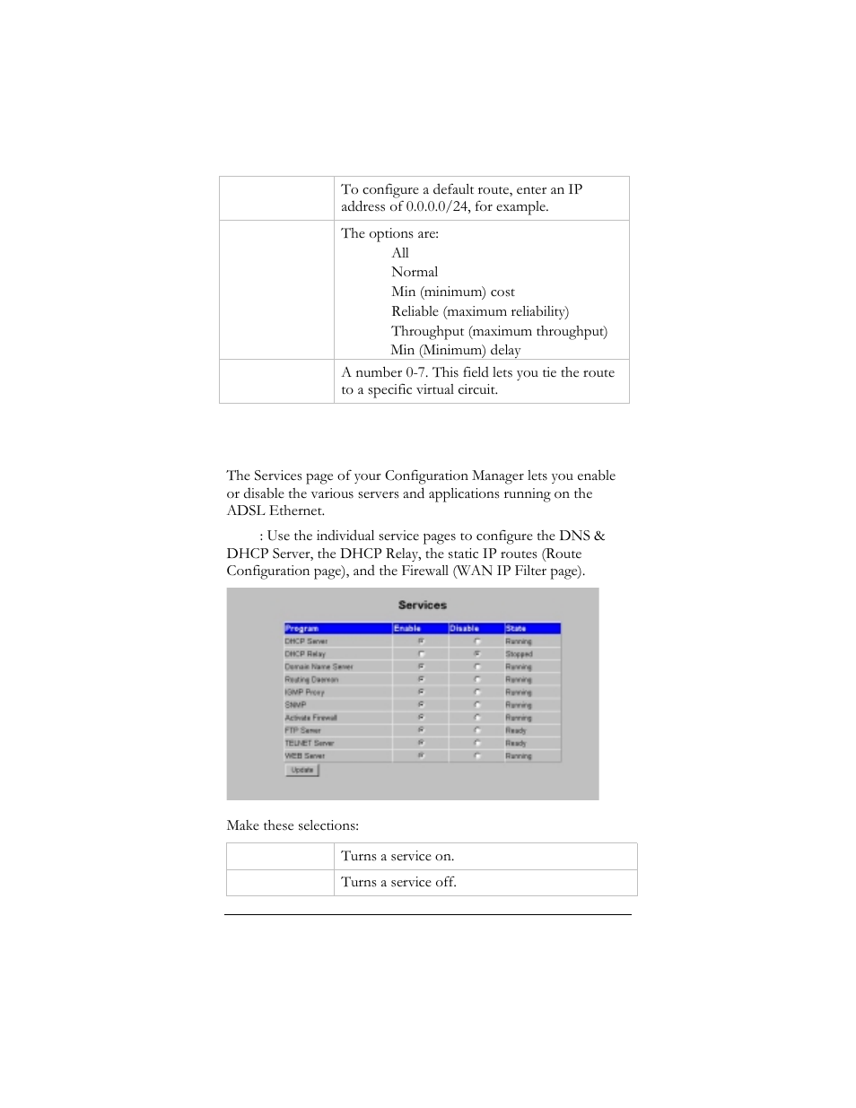 8 services | Hayes Microcomputer Products ADSL Ethernet Modem User Manual | Page 57 / 91