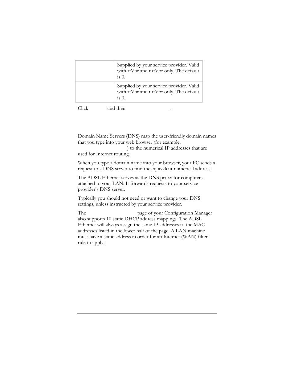 10 dns & dhcp server, 10 dns & dhcp s, Erver | Hayes Microcomputer Products ADSL Ethernet Modem User Manual | Page 59 / 91