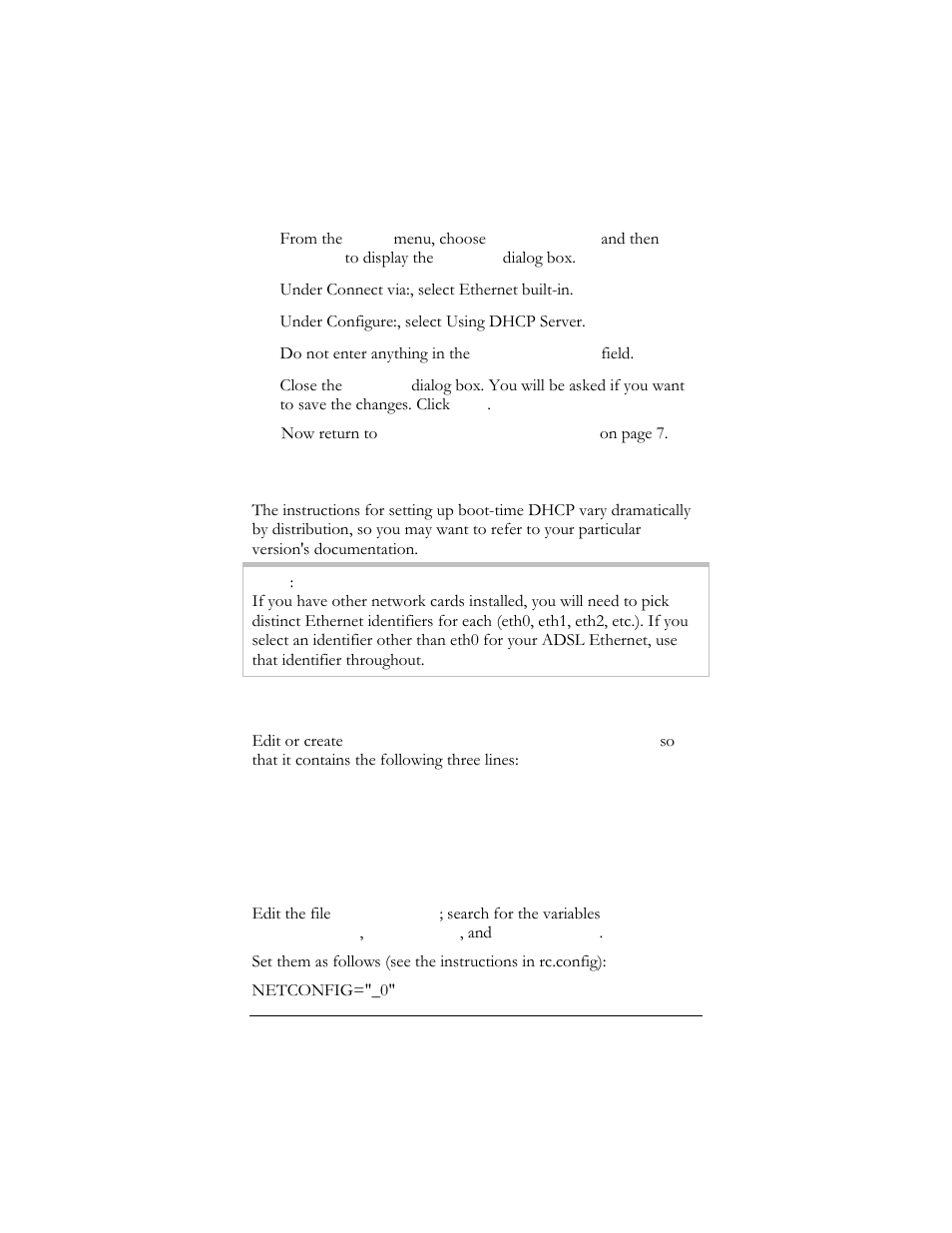 For mac os 7.6.1 - 9.2.2, Linux network settings, For redhat | For suse | Hayes Microcomputer Products ADSL Ethernet Modem User Manual | Page 84 / 91