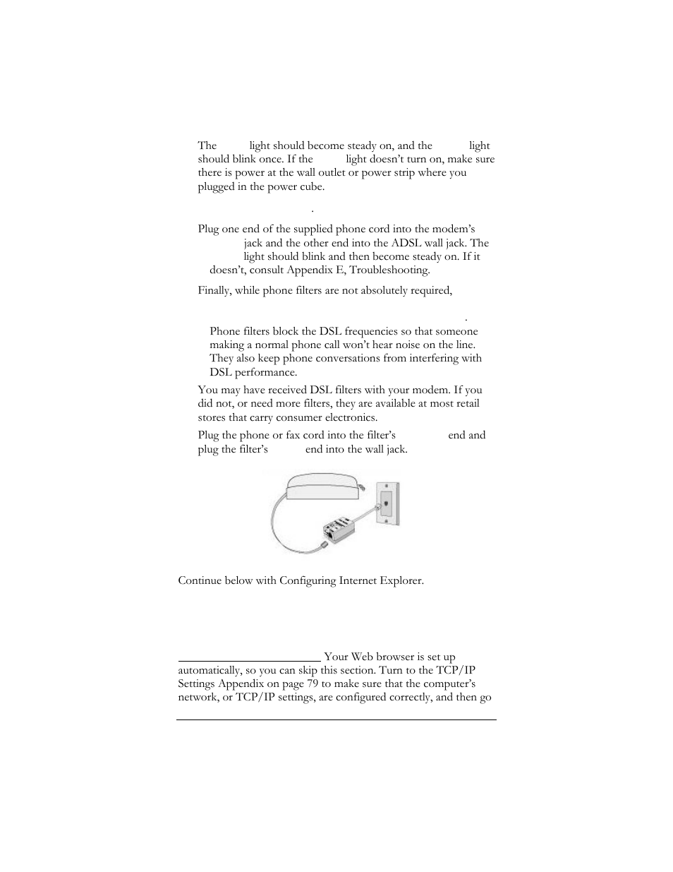 Step 3: configuring internet explorer | Hayes Microcomputer Products ADSL Ethernet Modem User Manual | Page 9 / 91
