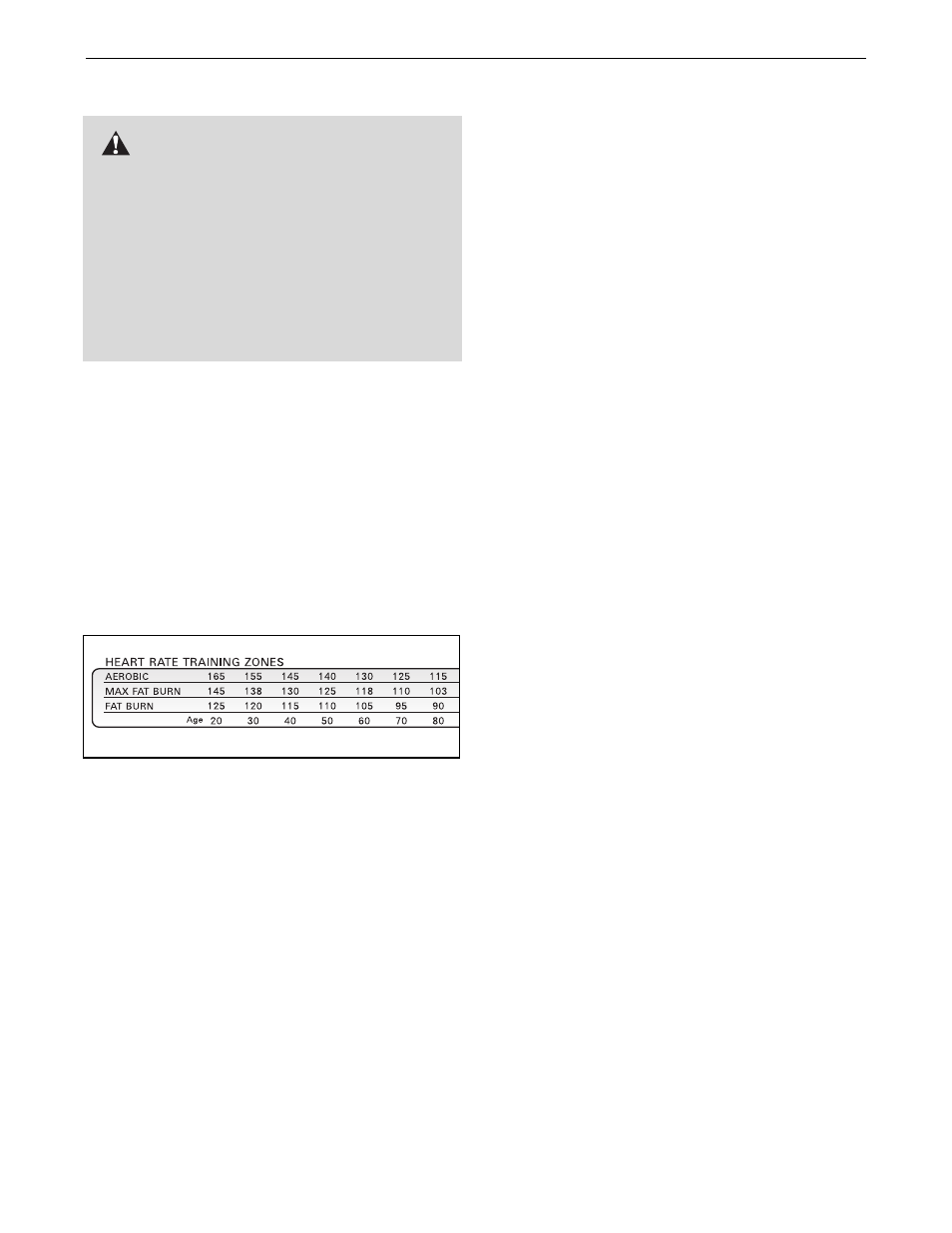 Conditioning guidelines, Warning | Healthrider HRTL0591R0 User Manual | Page 25 / 30