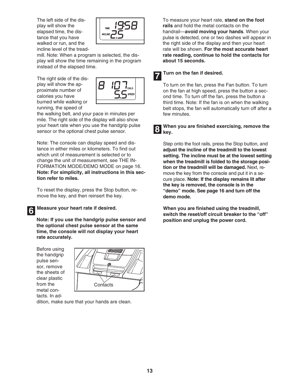 Healthrider PRO H500i HRTL71706.0 User Manual | Page 13 / 28