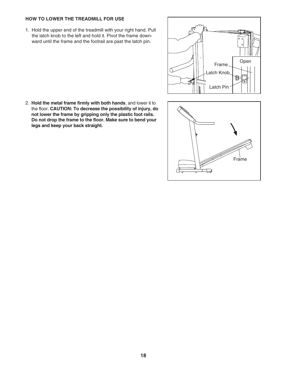 Healthrider PRO H500i HRTL71706.0 User Manual | Page 18 / 28