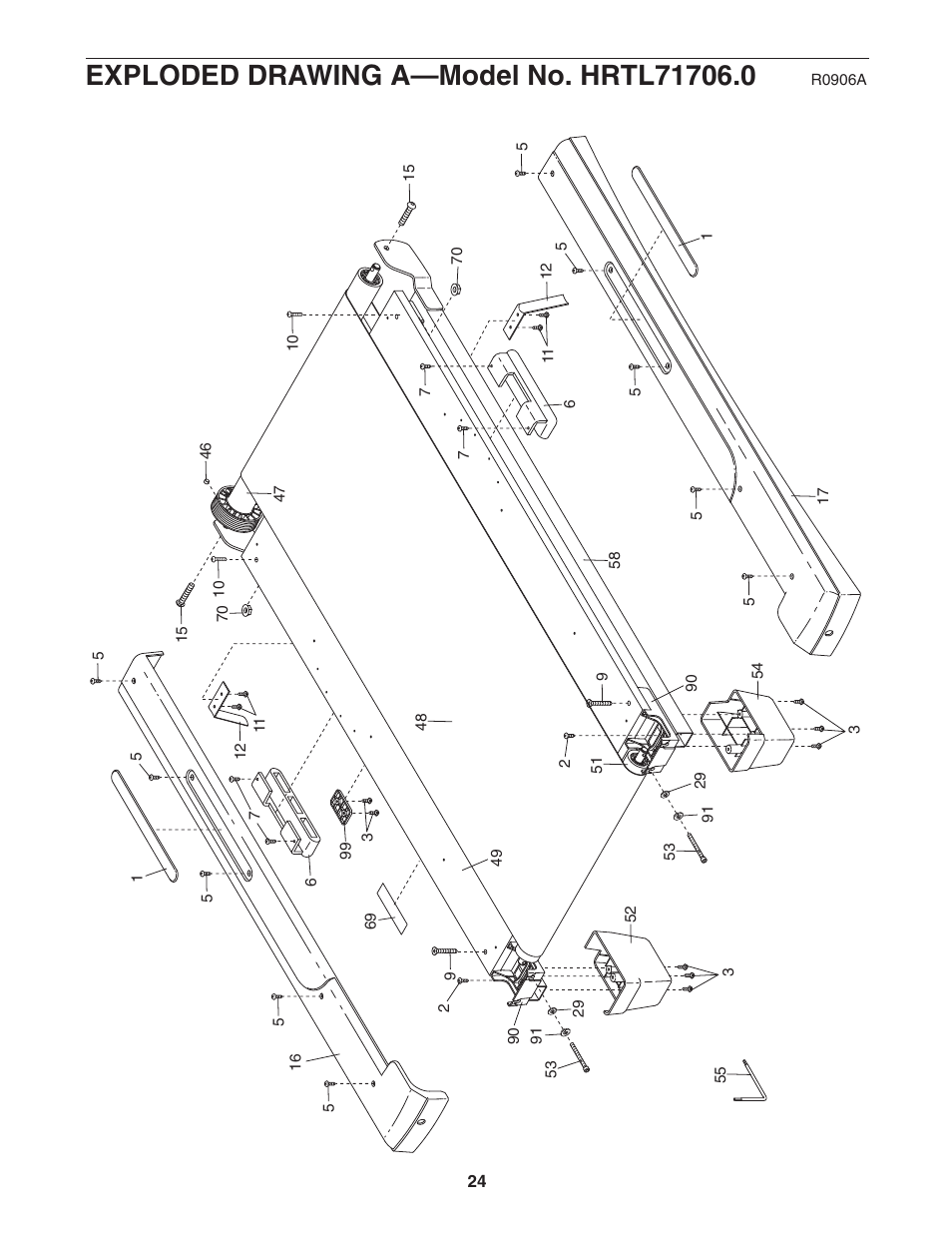 Healthrider PRO H500i HRTL71706.0 User Manual | Page 24 / 28