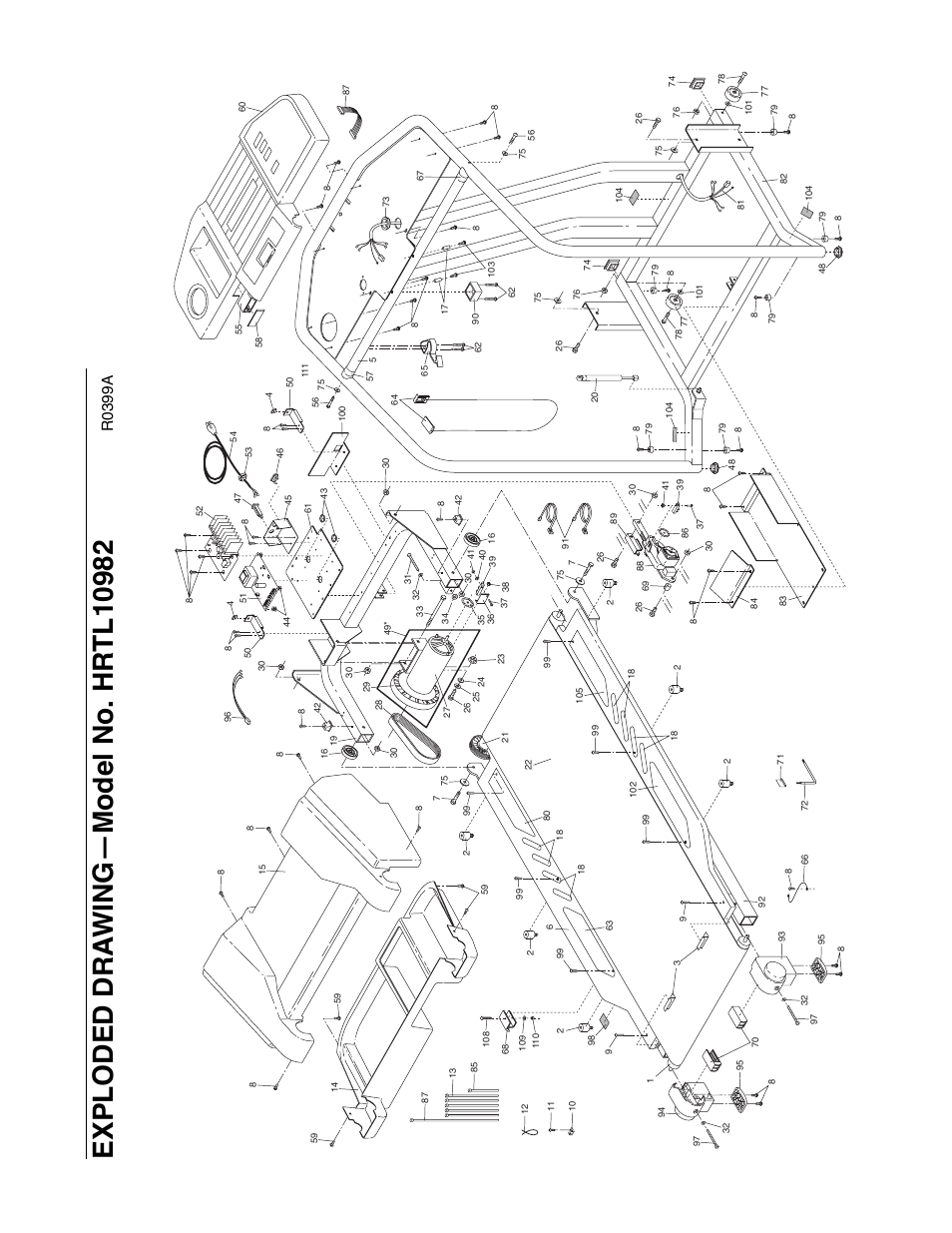 R0399a | Healthrider HRTL10982 User Manual | Page 21 / 22