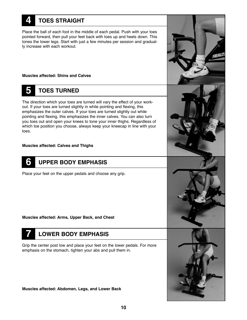 Healthrider HRCR28720 User Manual | Page 10 / 16