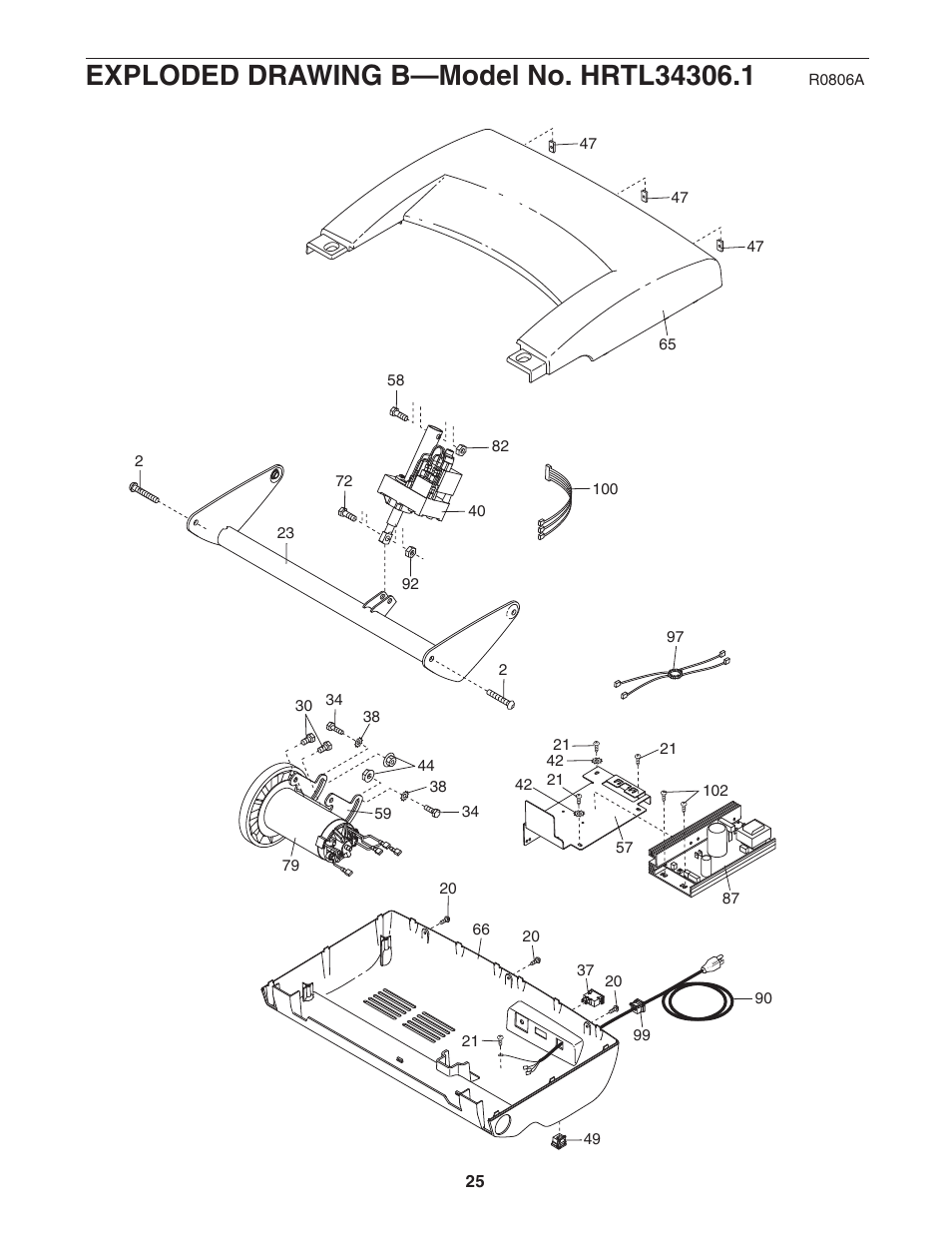 Healthrider HRTL34306.1 User Manual | Page 25 / 28