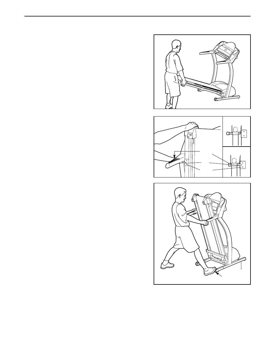 How to fold and move the treadmill | Healthrider HRTL10910 User Manual | Page 21 / 31