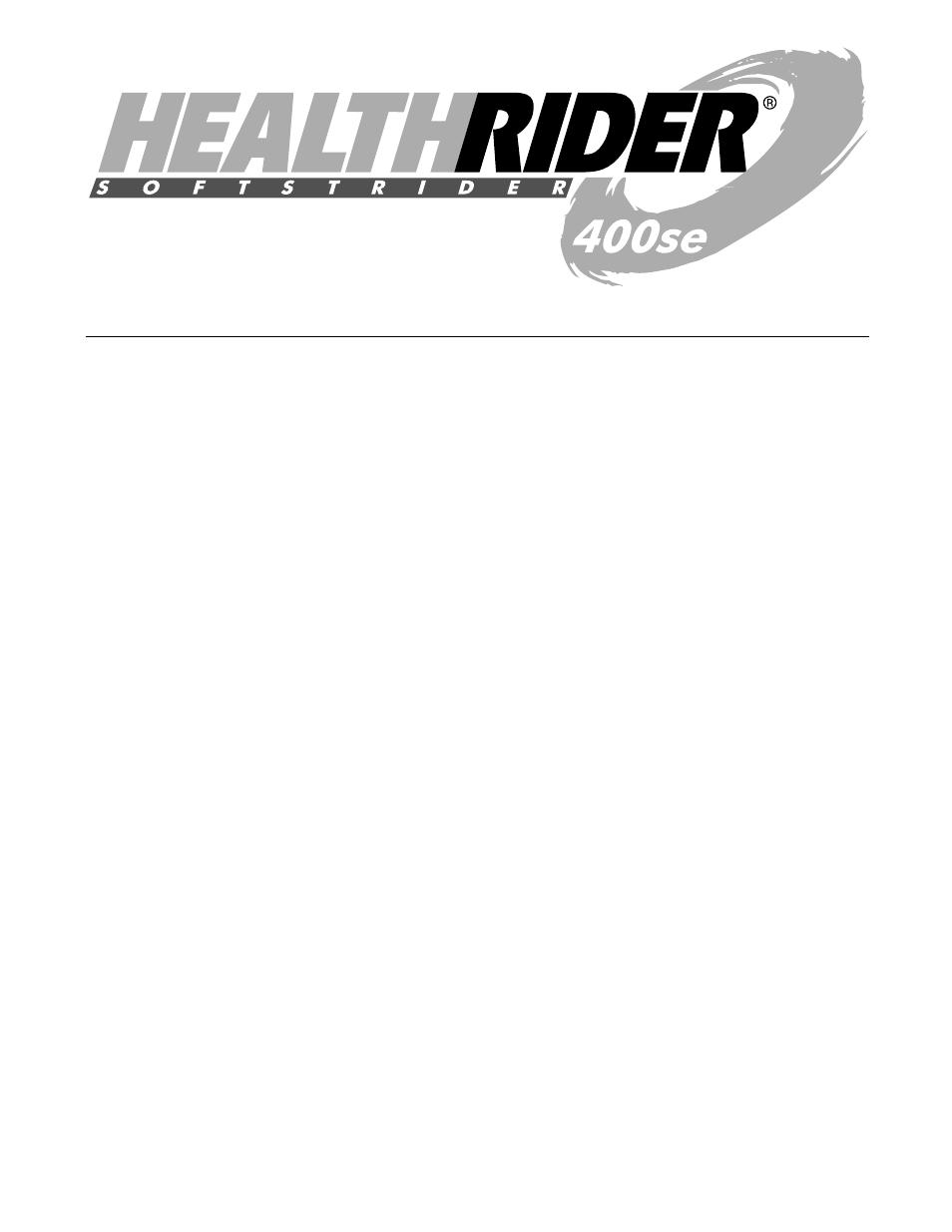 Healthrider 400se HRTL08012 User Manual | Page 2 / 31