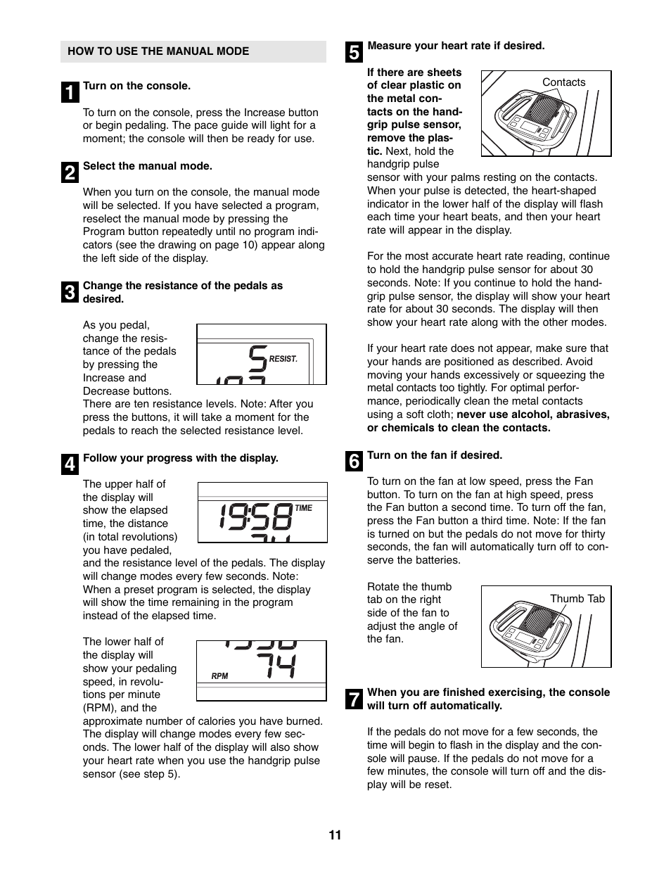 Healthrider C515e HREL3006.1 User Manual | Page 11 / 20