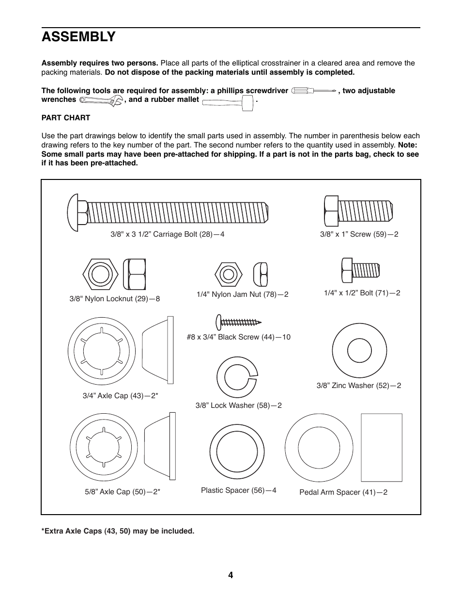 Assembly | Healthrider HREL89070 User Manual | Page 4 / 16