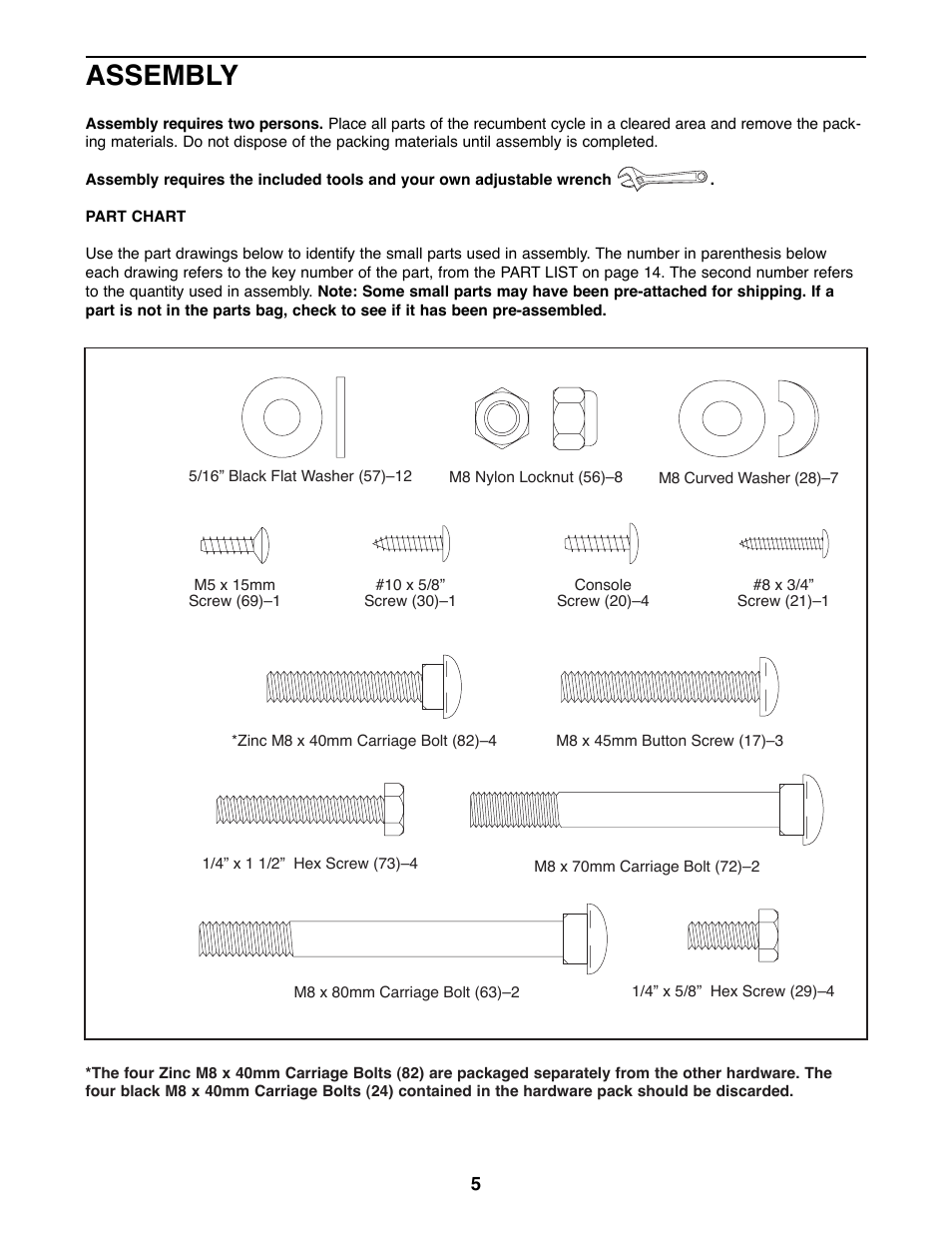 Assembly | Healthrider RC150 HREX04980 User Manual | Page 5 / 16