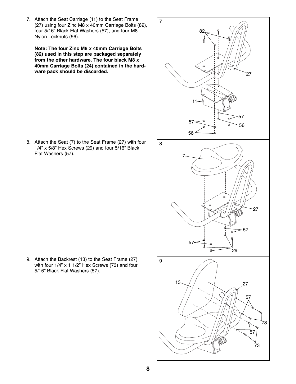 Healthrider RC150 HREX04980 User Manual | Page 8 / 16