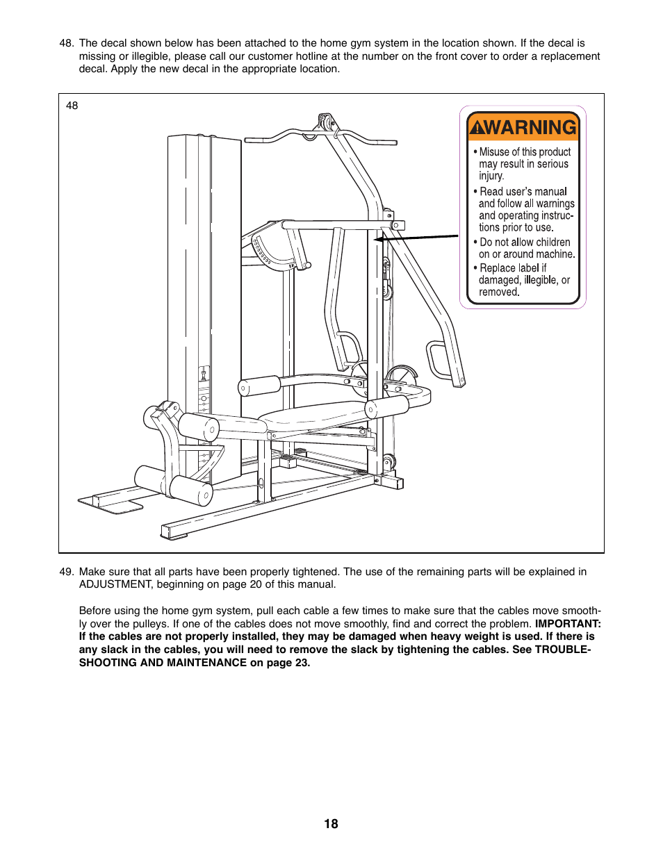 Healthrider HRSY23080 User Manual | Page 18 / 29