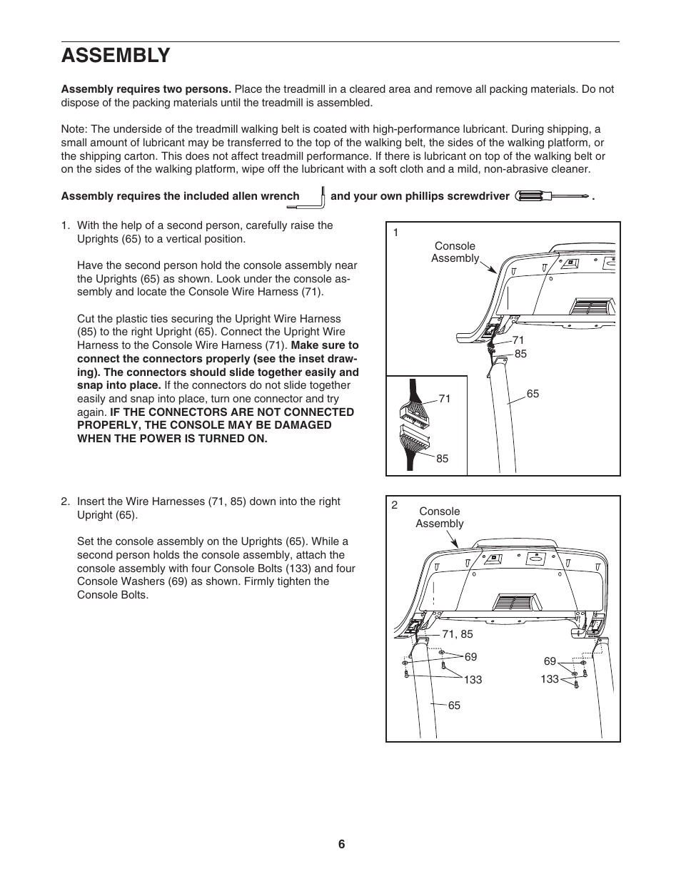 Assembly | Healthrider HTL13940 User Manual | Page 6 / 34