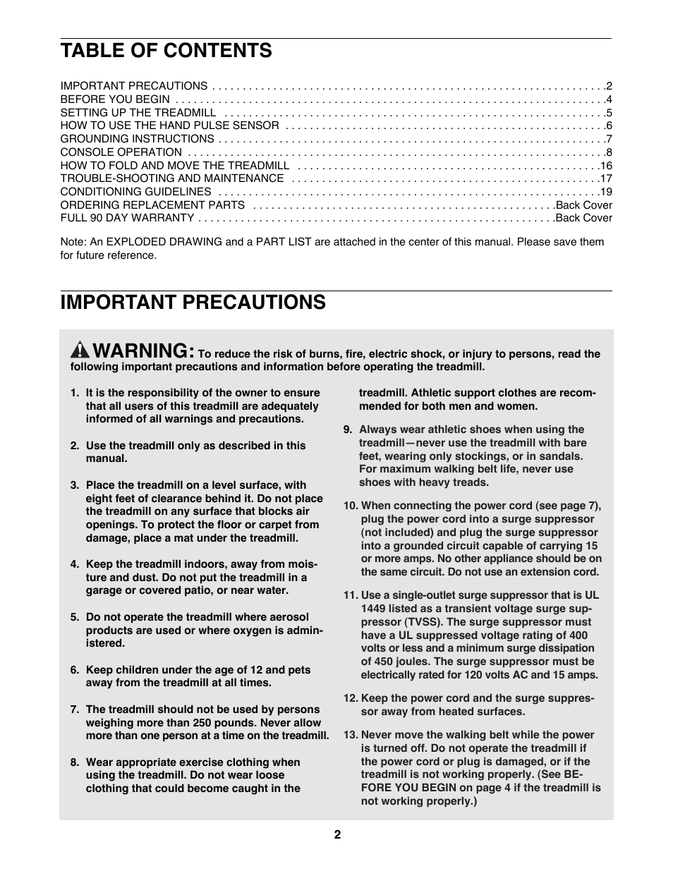 Healthrider 831.297870 User Manual | Page 2 / 22