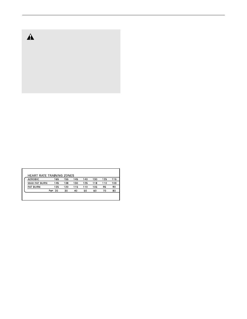 Conditioning guidelines warning | Healthrider HRTL14900 User Manual | Page 28 / 34