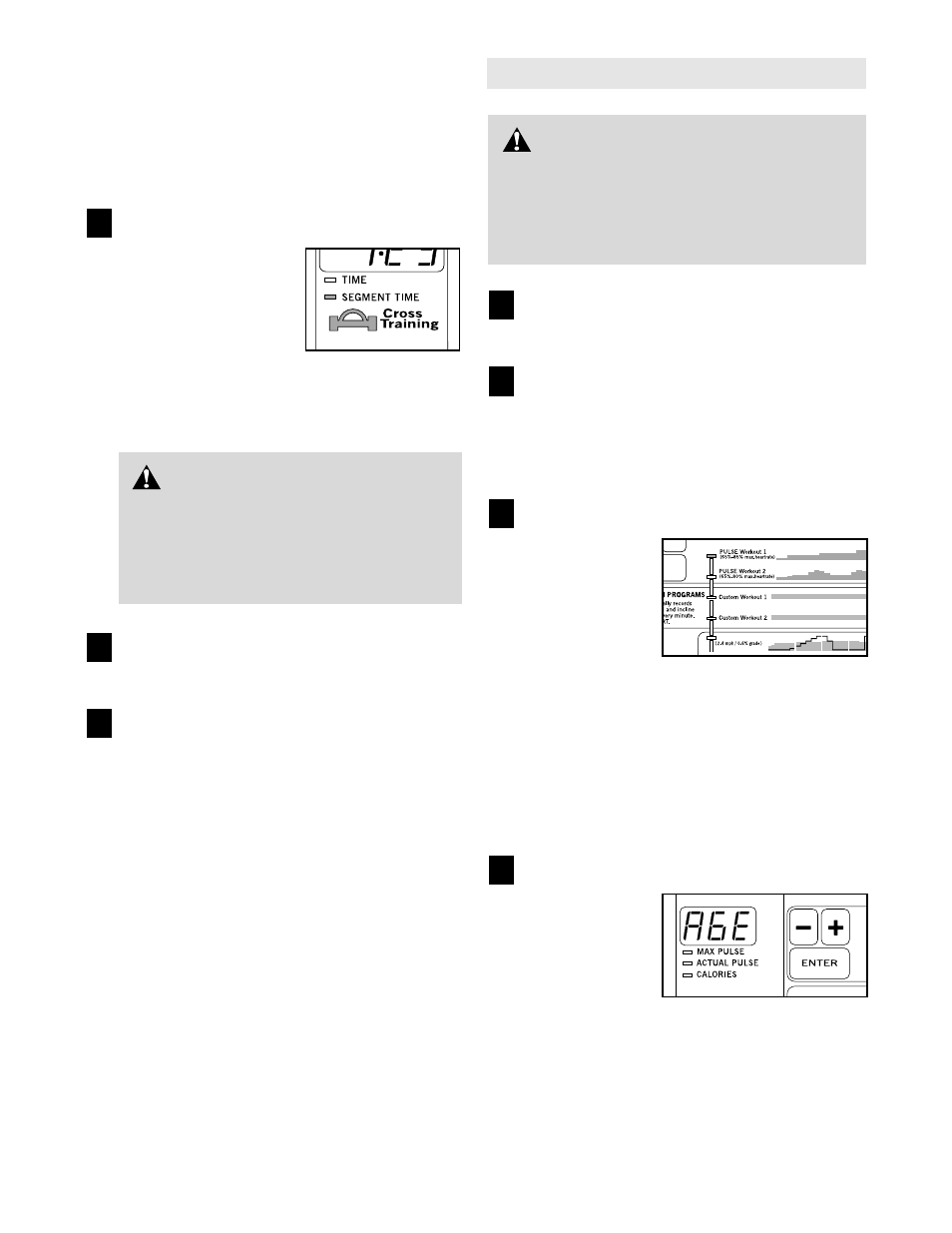 Warning | Healthrider HRTL14912 User Manual | Page 13 / 34