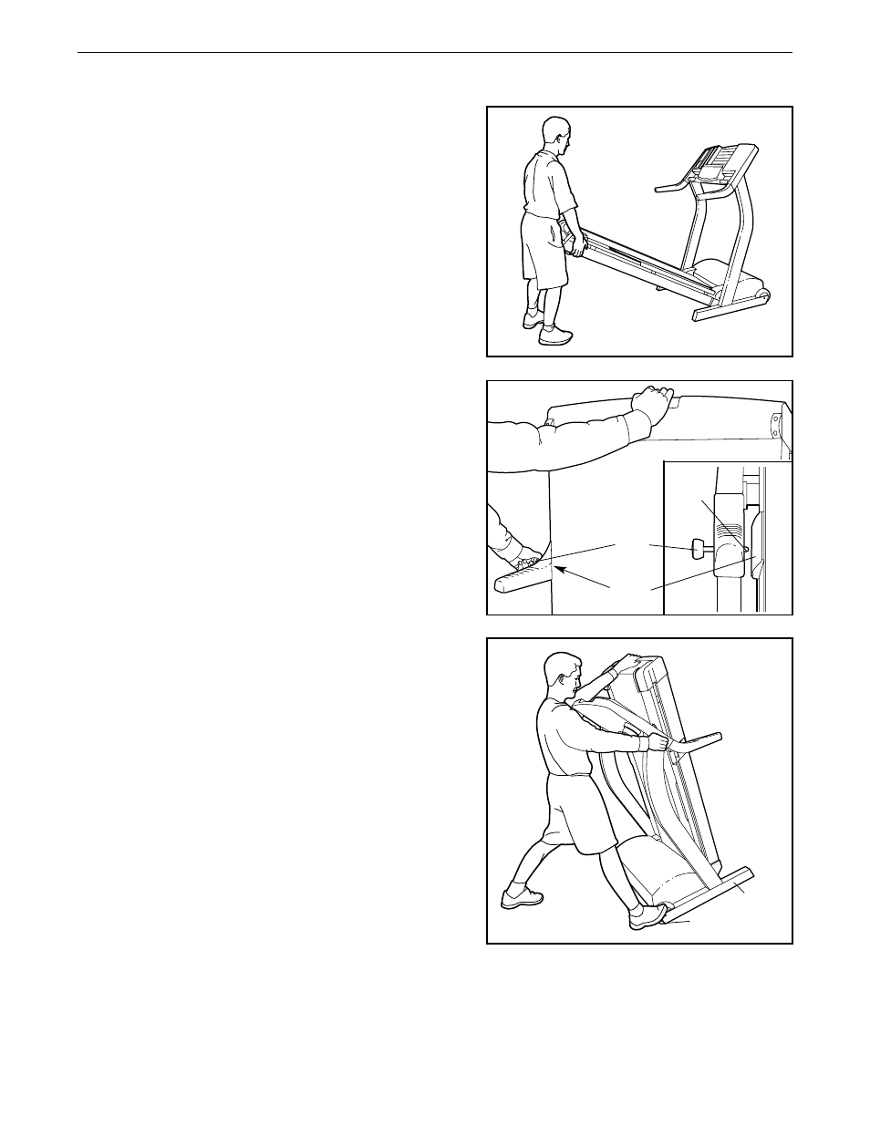 How to fold and move the treadmill | Healthrider HRTL14912 User Manual | Page 23 / 34