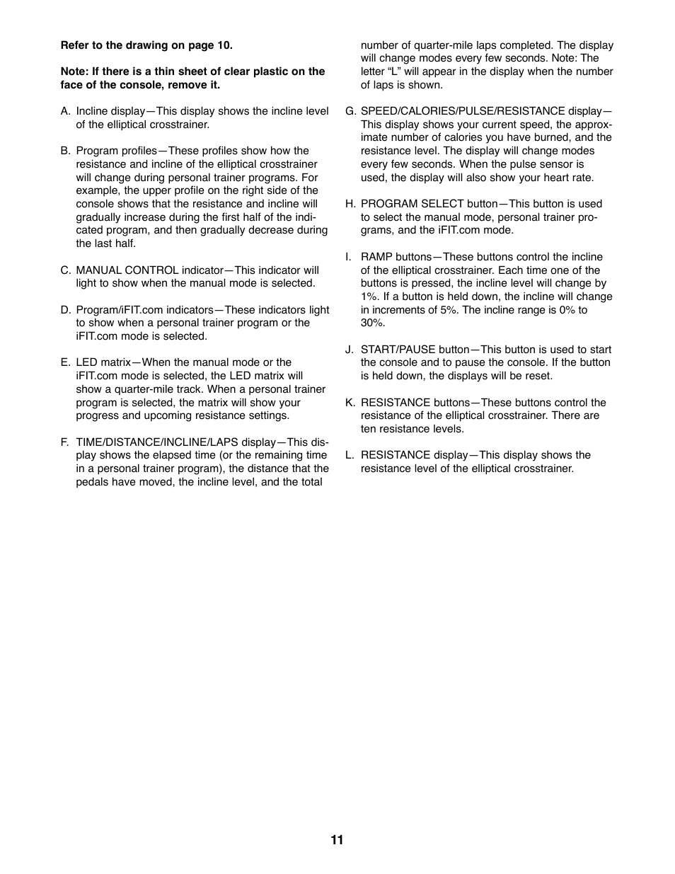 Healthrider HREL50020 User Manual | Page 11 / 24