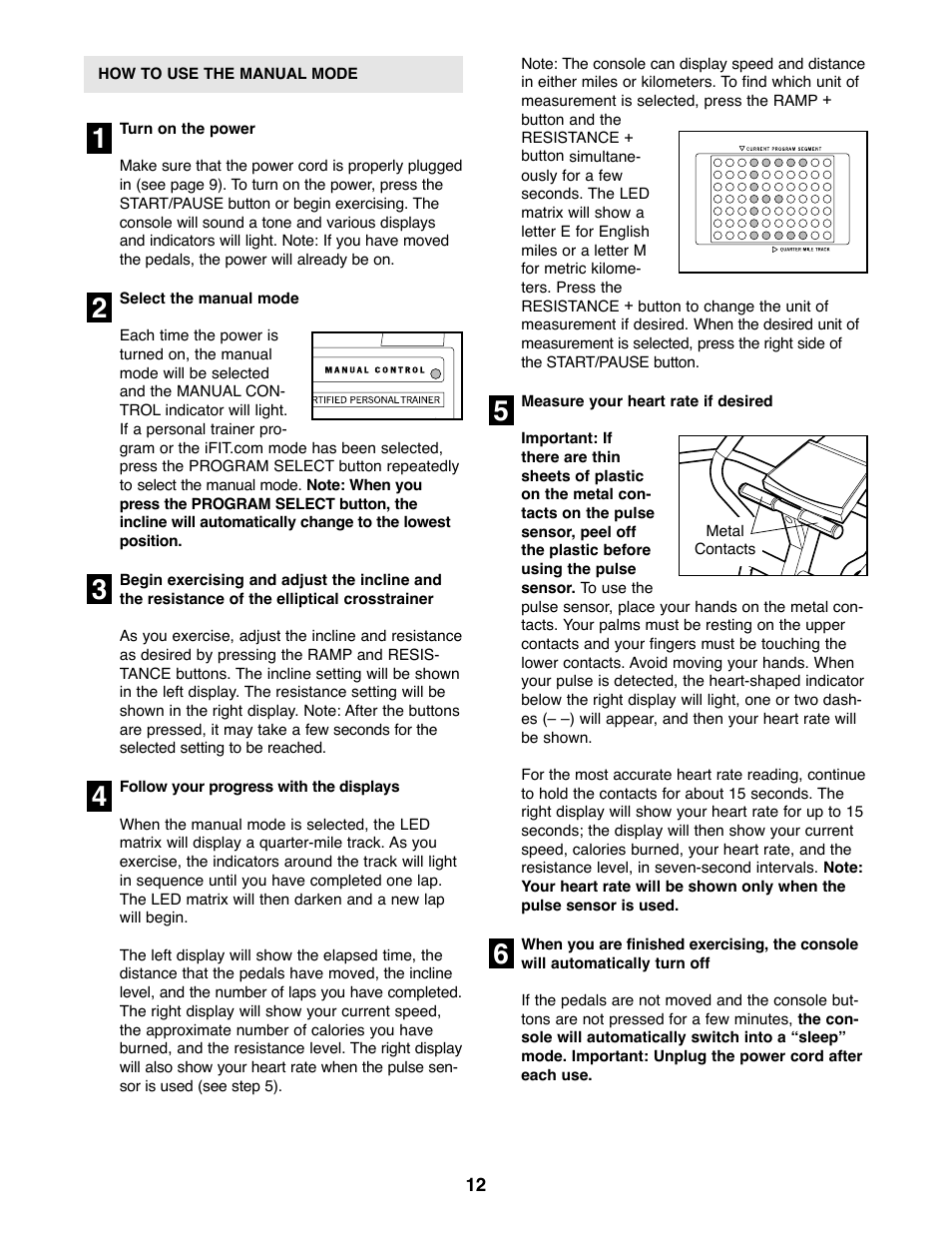 Healthrider HREL50020 User Manual | Page 12 / 24