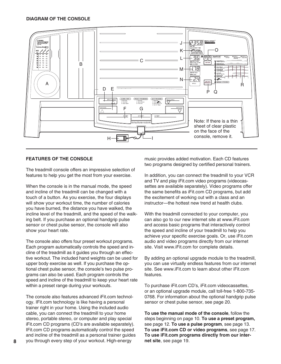 Healthrider HRTL09990 User Manual | Page 8 / 30