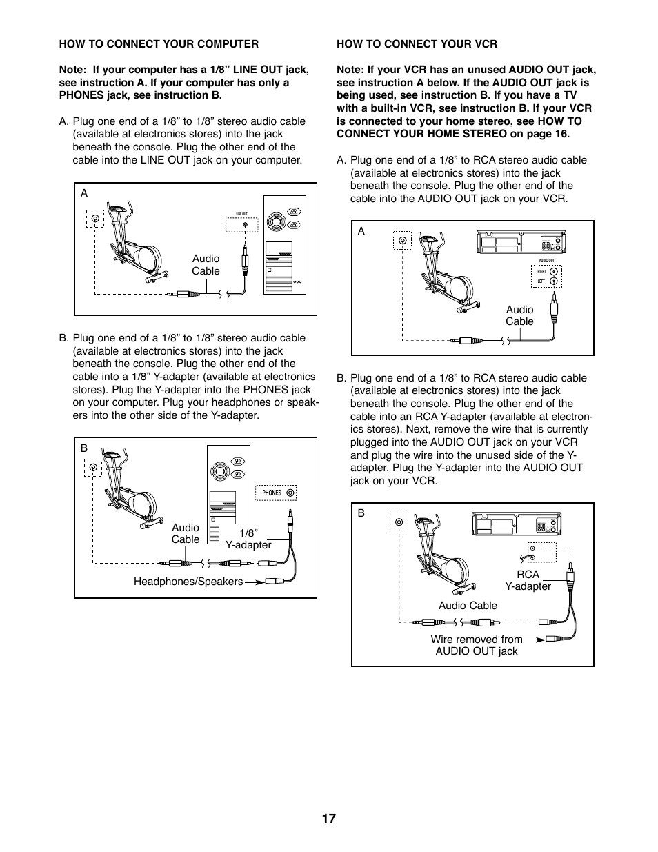 Healthrider C840e HRE59020 User Manual | Page 17 / 24