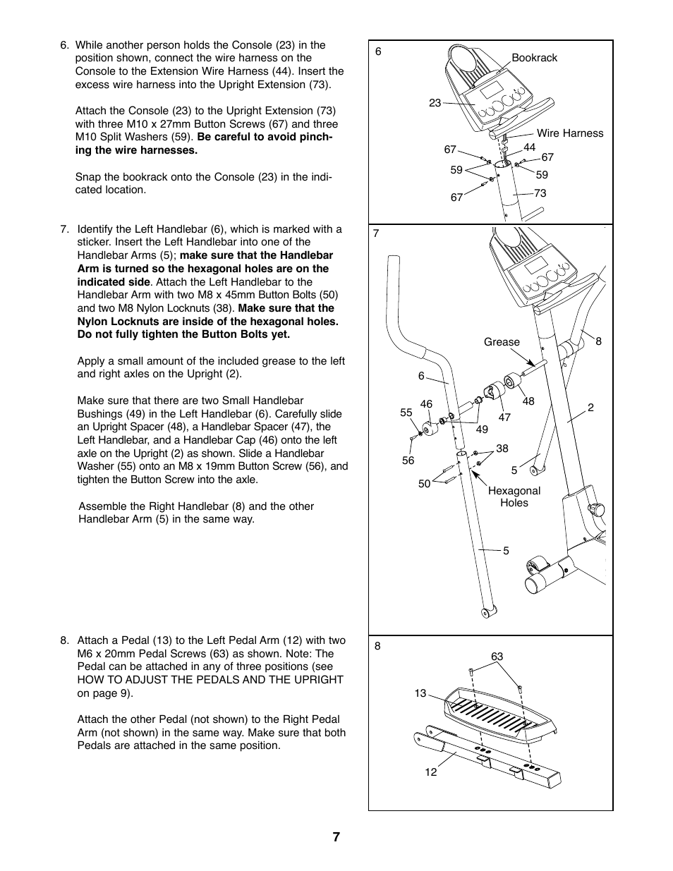 Healthrider C840e HRE59020 User Manual | Page 7 / 24