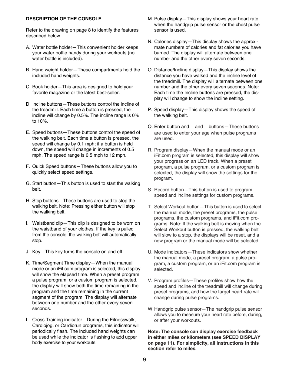 Healthrider HRTL16992 User Manual | Page 9 / 34