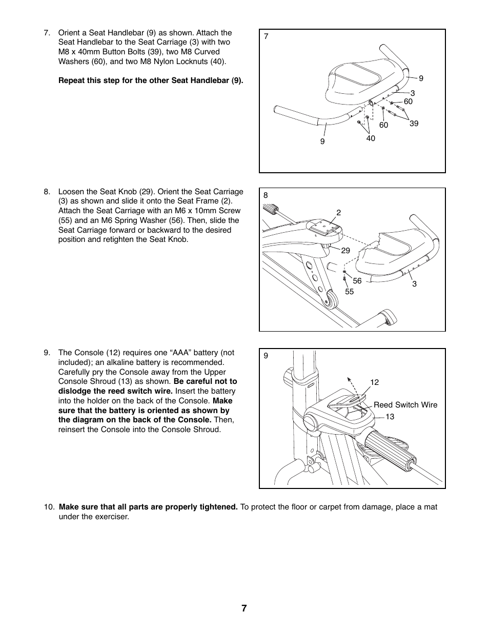 Healthrider HRCR4896.0 User Manual | Page 7 / 16