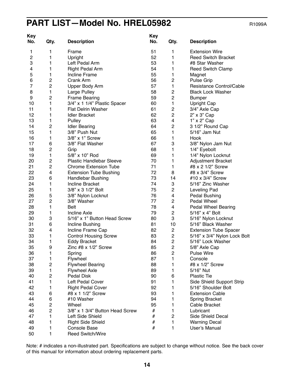 Healthrider E330 HREL05982 User Manual | Page 14 / 16