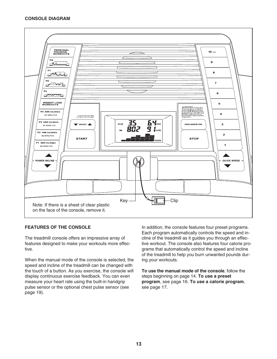 Healthrider PRO H450i HRTL61706.1 User Manual | Page 13 / 32