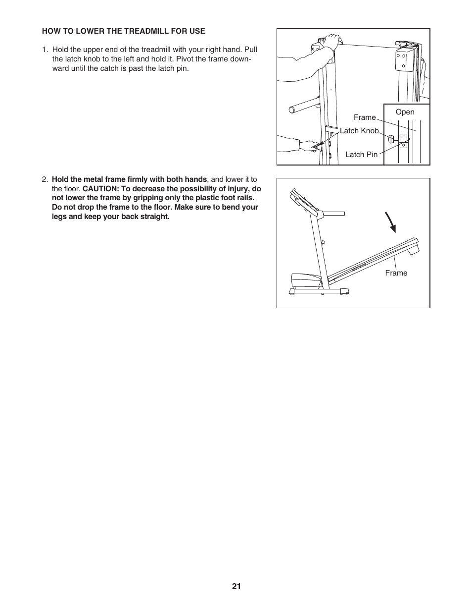 Healthrider PRO H450i HRTL61706.1 User Manual | Page 21 / 32