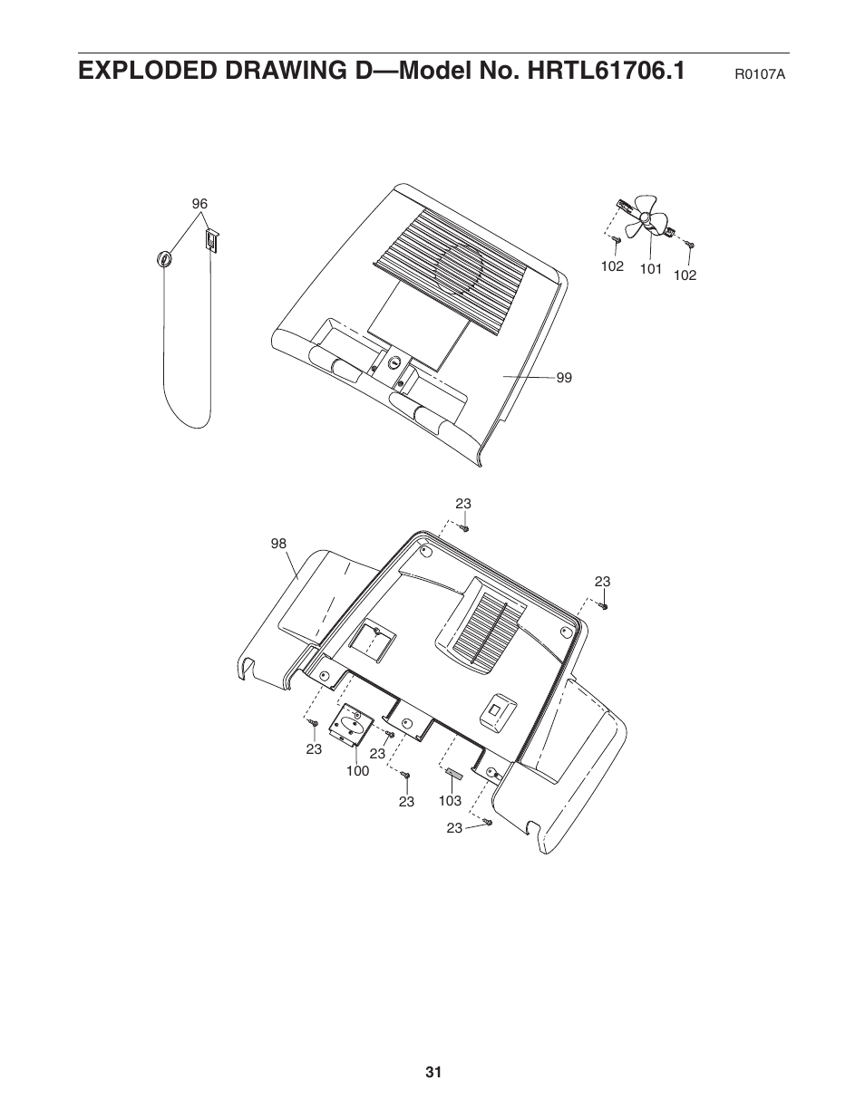 Healthrider PRO H450i HRTL61706.1 User Manual | Page 31 / 32