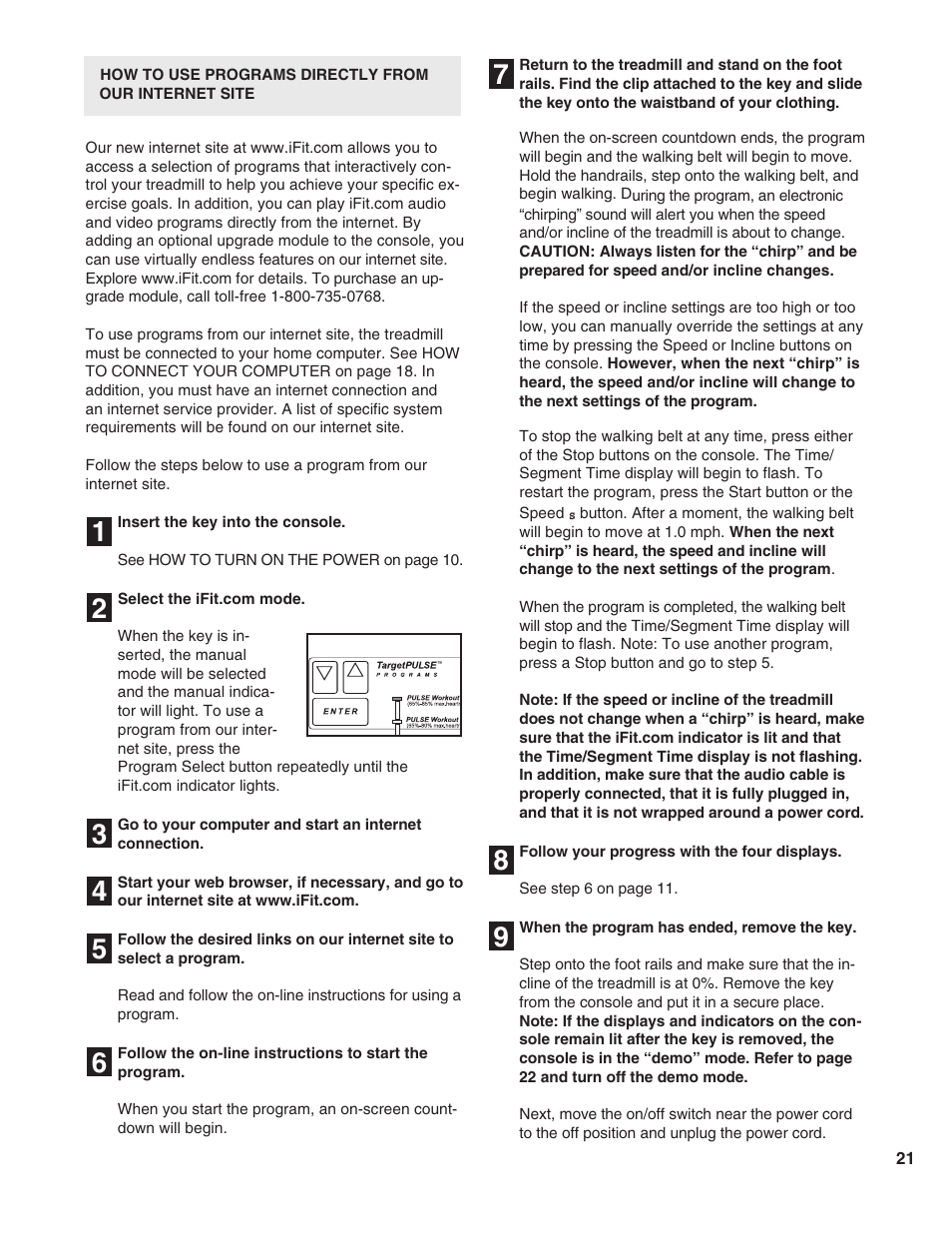 Healthrider HRTL1299 User Manual | Page 21 / 34