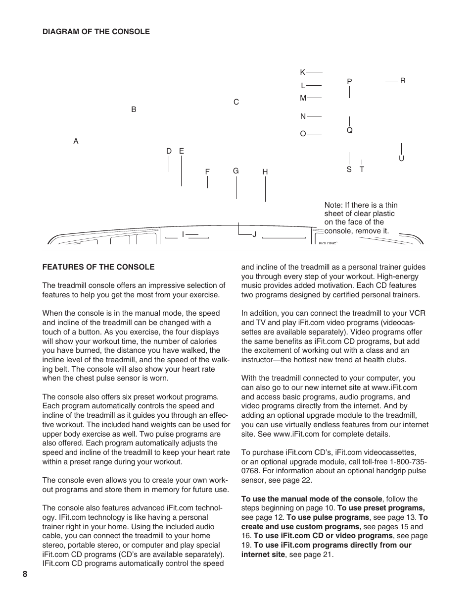 Healthrider HRTL1299 User Manual | Page 8 / 34