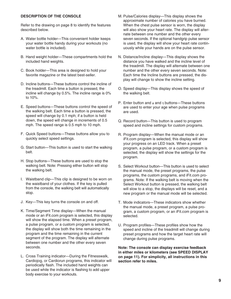 Healthrider HRTL1299 User Manual | Page 9 / 34