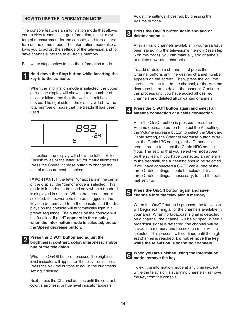 Healthrider HRTL89406.0 User Manual | Page 24 / 36