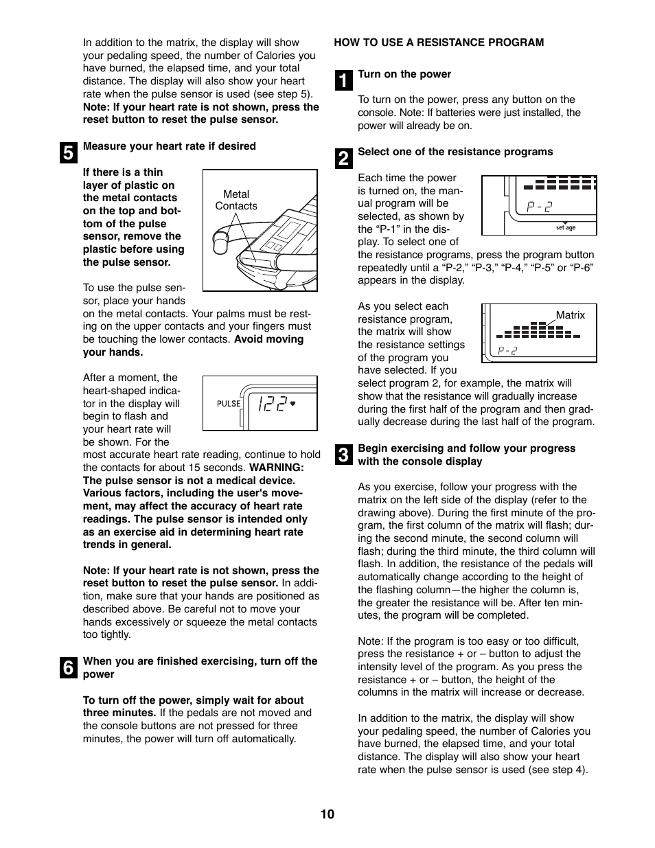 Healthrider HREX36500 User Manual | Page 10 / 16