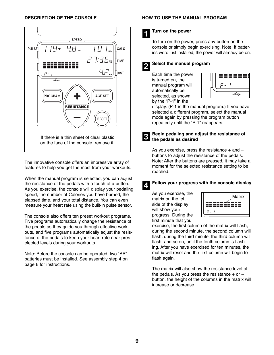 Healthrider HREX36500 User Manual | Page 9 / 16