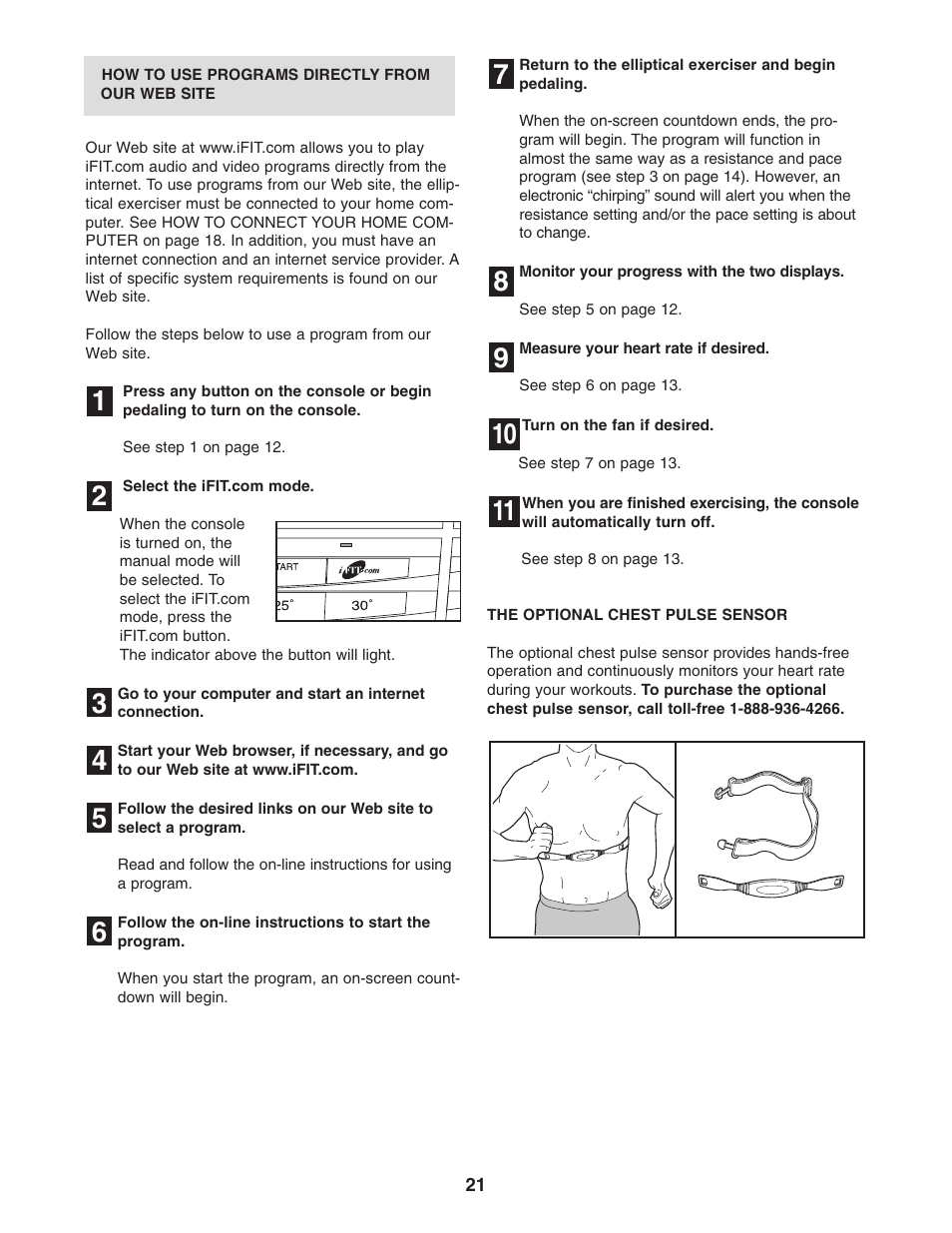 Healthrider AIRE STRIDER E60 HRCCEL59930 User Manual | Page 21 / 28